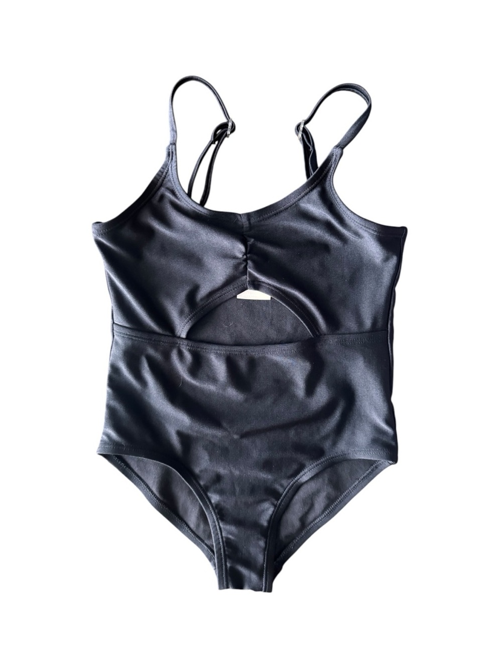Art Class Black Cutout One Piece Swimsuit Girls XS 4/5